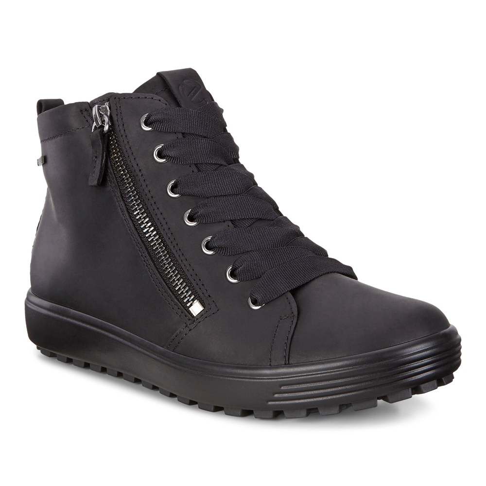 Tenis Mujer - ECCO Soft 7 Tred Gtx Hi - Negros - GZV703542